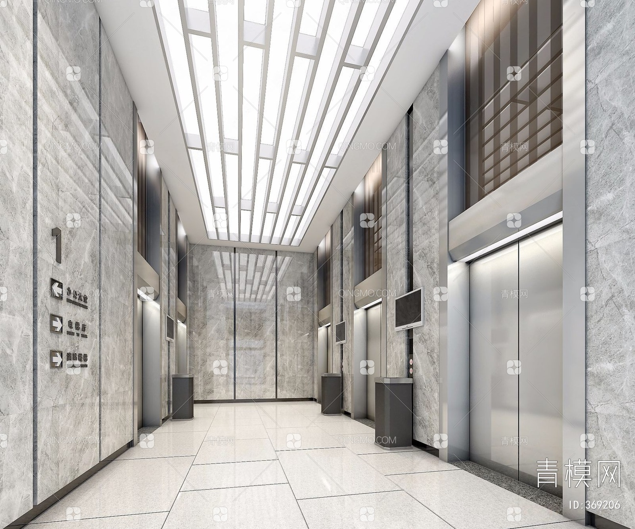 西安国寿金融中心实景图-办公室样板间-大堂-电梯间-360写字楼网
