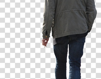 走路男人背影