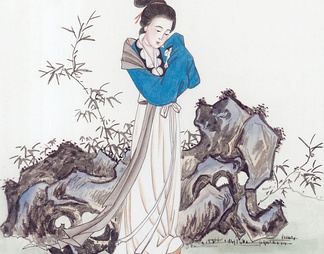 国画仕女图