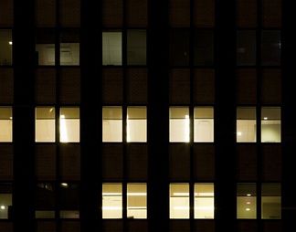室外建筑夜景玻璃贴图