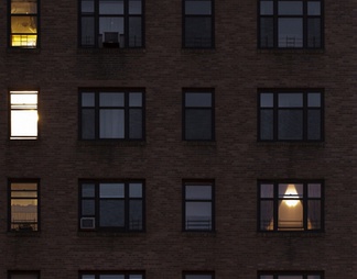 室外建筑夜景玻璃贴图