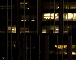 室外建筑夜景玻璃贴图