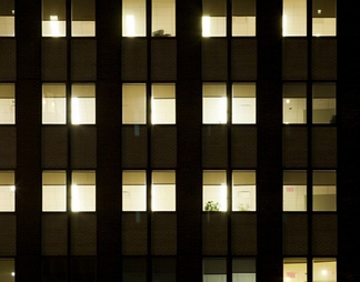 室外建筑夜景玻璃贴图