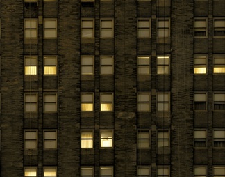 室外建筑夜景玻璃贴图