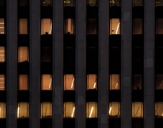 室外建筑夜景玻璃贴图