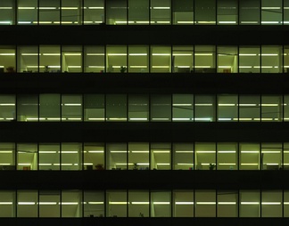 室外建筑夜景玻璃贴图