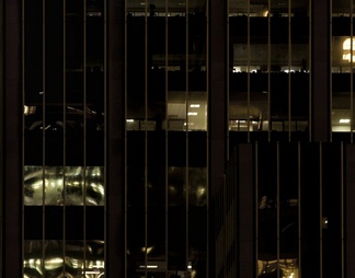 室外建筑夜景玻璃贴图