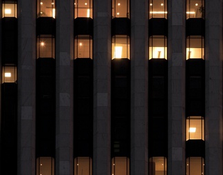 室外建筑夜景玻璃贴图
