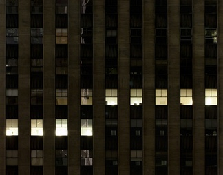 室外建筑夜景玻璃贴图
