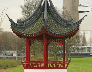 寺庙建筑立面