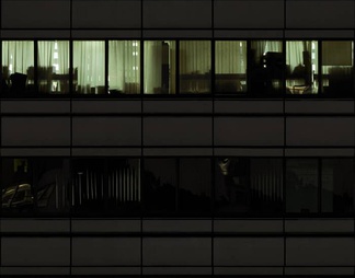 室外建筑夜景玻璃贴图
