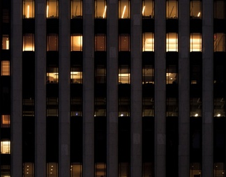 室外建筑夜景玻璃贴图