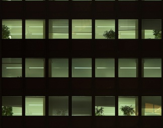 室外建筑夜景玻璃贴图