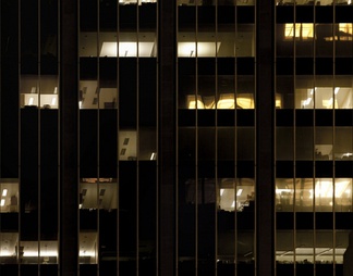 室外建筑夜景玻璃贴图