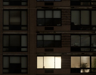 室外建筑夜景玻璃贴图