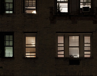 室外建筑夜景玻璃贴图