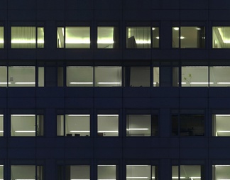 室外建筑夜景玻璃贴图