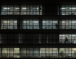 高分辨贴图晚上建筑立面