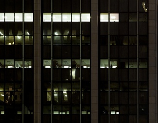 室外建筑夜景玻璃贴图