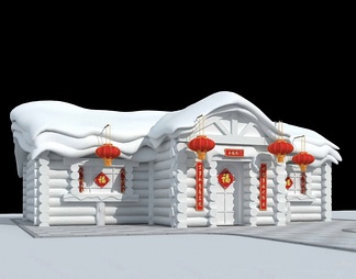 游戏雪屋场景