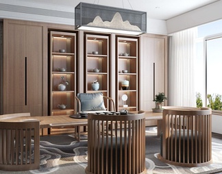 茶室 茶室3D模型下载【ID:369449】