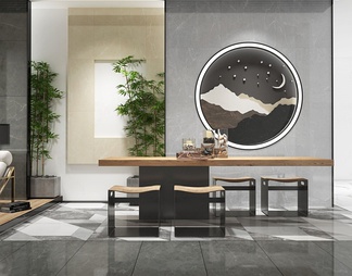 茶室 茶室3D模型下载【ID:369345】