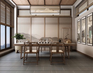 茶室 茶室3D模型下载【ID:369443】