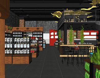 潮品店 数码店 潮品店 数码店su模型下载【ID:371429】