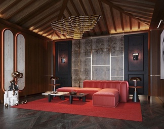 客厅 客厅3D模型下载【ID:466205】