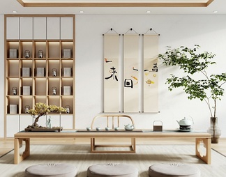 茶室 茶室3D模型下载【ID:488448】