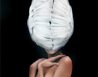 北欧轻奢抽象人物装饰画现代艺术美女头像
