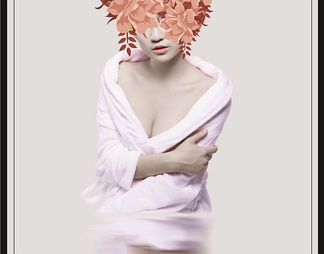 北欧轻奢抽象人物装饰画现代艺术美女头像