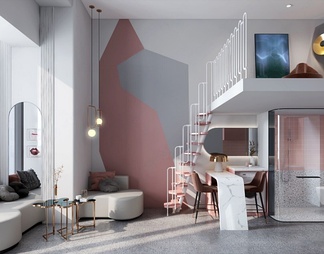loft公寓 loft公寓3D模型下载【ID:514022】