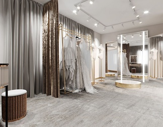 婚纱店试衣间