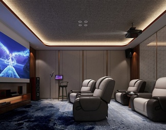 影音室 影音室3D模型下载【ID:541356】