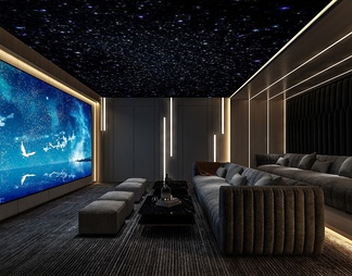 影音室 影音室3D模型下载【ID:541228】