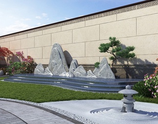 假山山水 假山山水3d模型下载【ID:543562】