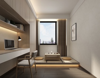 书房 书房3D模型下载【ID:547822】