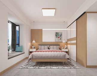家居卧室 家居卧室3D模型下载【ID:550010】