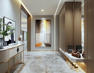 玄关 玄关3D模型下载【ID:556393】