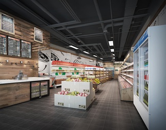 超市商店 超市商店3d模型下载【ID:566446】