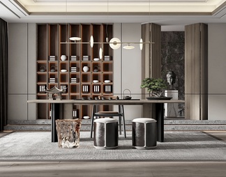 茶室 茶室3D模型下载【ID:567301】