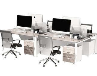 办公桌椅组合 办公桌椅组合3d模型下载【ID:568306】