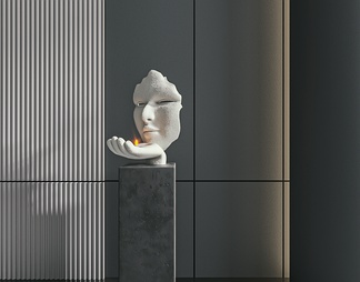 雕塑摆件 陈设品 雕塑摆件 陈设品3d模型下载【ID:568671】