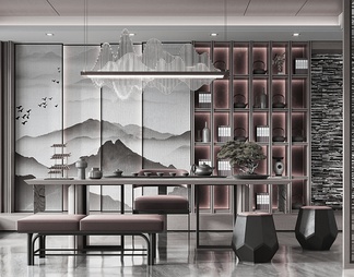 茶室 茶室3D模型下载【ID:569079】