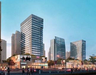 商业街 商业街3d模型下载【ID:569060】