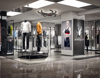 衣服专卖店 衣服专卖店3D模型下载【ID:569673】