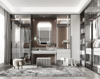 衣帽间 衣帽间3D模型下载【ID:569687】