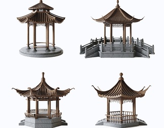 凉亭 凉亭3d模型下载【ID:569823】