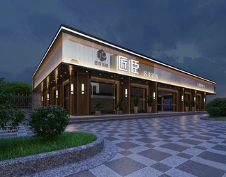 门头门面 门头门面3d模型下载【ID:571731】